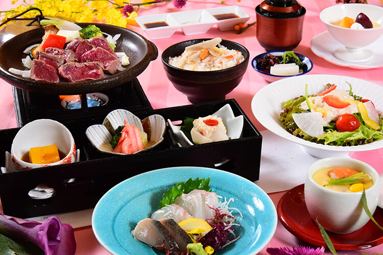 牛フィレ肉の陶板焼き膳